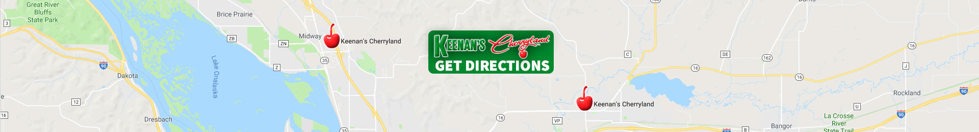 Keenan's Cherryland Map