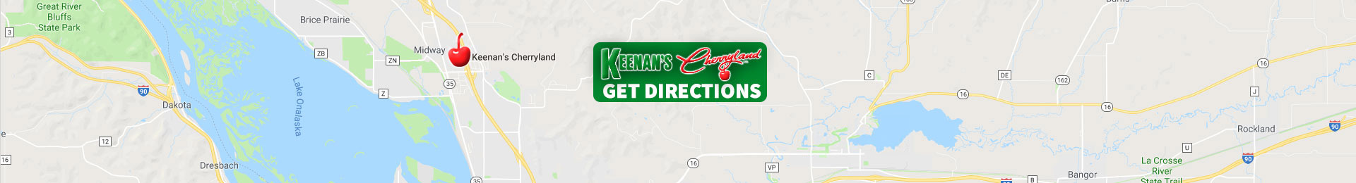 Keenan's Cherryland Map